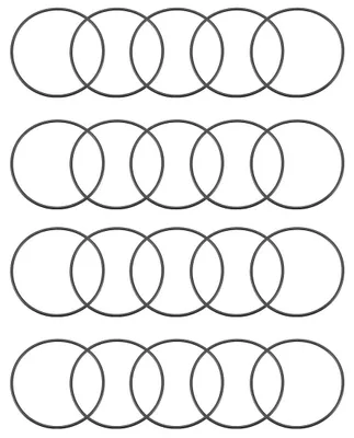 O-Ring 48x45x1,5 mm, Nitrilkautschuk, 20 Stück