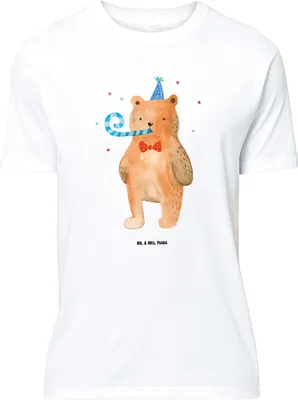 Produktbild von Mr. & Mrs. Panda Größe M T-Shirt Bär Geburtstag - Weiß - Geschenk, Shirt, Happy Birthday, Glückwunsch, Herren, Alles Gute, Teddy, mit Spruch, Tshirt