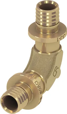 Obrázok produktu pre TECEflex Bogen 90Grad Rotguss, druckverlustoptimiert 20mm