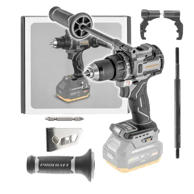 Produktbild von ProCraft Industrial CD20C-BB Akku Schlagbohrschrauber 20 V 120 Nm Brushless Solo - ohne Akku, ohne Ladegerät