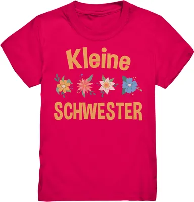 Produktbild von Kleine Schwester Shirt Blumen Kleine Schwester Geschenk – Sorbet / 110/116 (5-6)