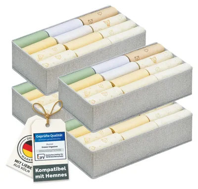 Produktbild von Blumtal Faltbox 4er Set Schubladen-Organizer passgenau für Schrank PAX 100 cm Faltbox Kleidung Accessoires