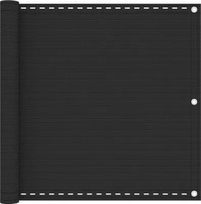Image de The Living Store Brise-Vue Balcon Anthracite 90x300 cm HDPE