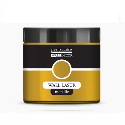Produktbild von PENTART Wandlasur, Metallic, 500 ml, Gold