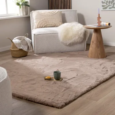 Image de Volero - Tapis doux à poils longs - Comfy Supreme Taupe - 200x290 cm