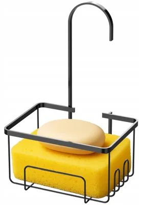Produktbild von SEPIO Duschablage Schwarz, Badezimmer Organizer , Duschablage zum Hängen, Duschregal Organizer, Shower Shelf 18x17x13 cm