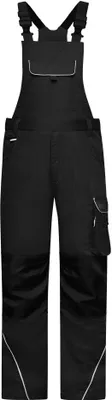 Produktbild von Workwear Pants with Bib - SOLID - black, Gr. 46