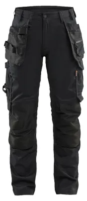 Produktbild von Blakläder Damen Handwerker Arbeitshose mit Stretch 7132, Farbe:Schwarz, Größe:C46