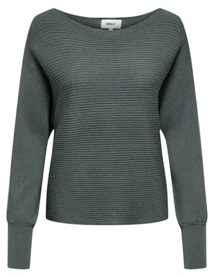 Image de ONLY Pull court en maille Knitted Basic Stretch Sweater U-Boot ONLADALINE Taille : M