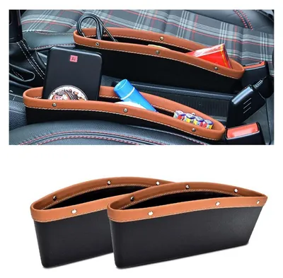 Obrázek produktu pro Organizéry do auta, výplně do prostoru, hnědé, sada 2 kusů, rozměry 24x28x10,5 cm, materiál: PE