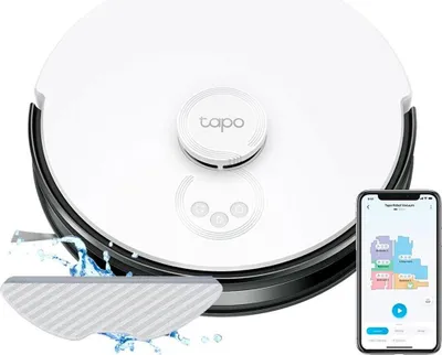 Produktbild von TP-Link Tapo RV30, Beutellos, Schwarz, Grau, Weiß, Rund, 3 Rad/Räder, 0,4 l, 57 dB