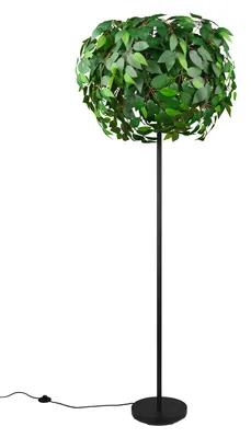 Produktbild von Reality Leuchten Stehleuchte LEAVY DH 70x180 cm schwarz Stehlampe