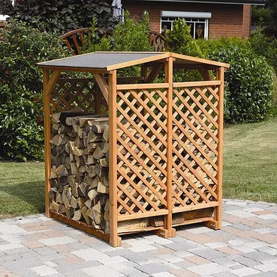 Produktbild von Kaminholzlager Brennholzregal Kaminholz Brennholz Unterstand Kaminholzregal