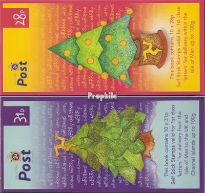 Produktbild von Briefmarken GB - Isle of Man 2006 Mi 1331MH-1332MH (kompl.Ausg.) Markenheftchen postfrisch Weihnachtsbäume