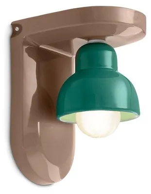 Immagine prodotto di DECO' BERIMBAU C2600, Lampada a Parete Applique in Vetroceramica, Ferroluce