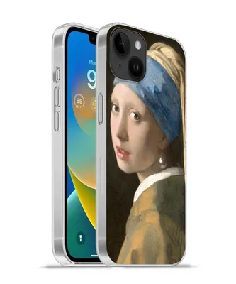 Produktbild von MuchoWow® Handyhülle Schutzhülle Hülle für Apple iPhone 14 Plus - Soft case Das Mädchen mit dem Perlenohrring - Gemälde von Johannes Vermeer Silikon Softcase Handy Hülle - Abbildung
