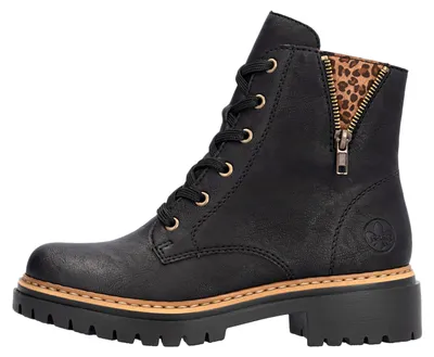Zdjęcie produktu dla Rieker damskie sznurowane buty czarne