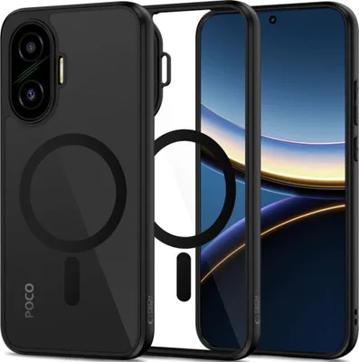 Immagine prodotto di Tech-Protect Magmat Custodia Magsafe per Xiaomi Poco F7 5G - Nero e trasparente
