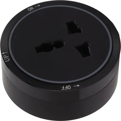 Zdjęcie produktu dla Gniazdo elektryczne Gniazdo czarne Poziome wyjmowane elektryczne przedłużacze ścienne Adapter do gospodarstwa domowego