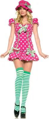 Produktbild von Himbeere - kurzes Damen Kostüm Kleid für Fasching Größe: XS