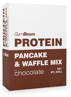 Produktbild von GymBeam - Protein Pancake & Waffel Mix, 500 g, Schokolade