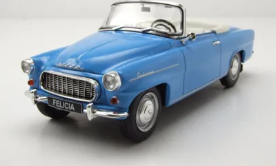 Image de Whitebox 124228 Skoda Felicia Cabrio 1959 bleu 1:24
