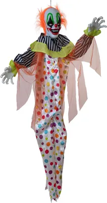 Image de Figurine d'Halloween EUROPALMS « Clown Curby », animée, 155 cm