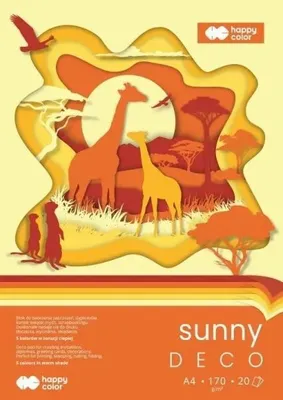 Immagine prodotto di Blocco Hobby Deco Sunny A4/20K 170 g HAPPY COLOR - GDD