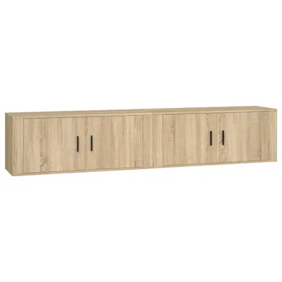 Obrázek produktu pro Nástěnné TV skříňky 2 ks dub sonoma 100 x 34,5 x 40 cm