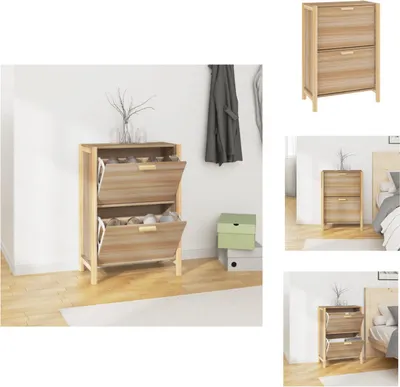 Obrázek produktu pro vidaXL Botník 57,5x33x80 cm materiál na bázi dřeva - Botníky a skříně