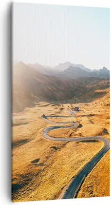 Produktbild von Bild auf Leinwand - Leinwandbild - Einteilig - Sonne Berge Weg - 55x100cm - Wand Bild - Wanddeko - Wandbilder - Leinwanddruck - Bilder - Wanddekoration - Leinwand bilder - Wandbild - PA55x100-4836