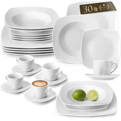Productafbeelding van Serviesset, porselein, 6 personen, combinatie set, 30 delig