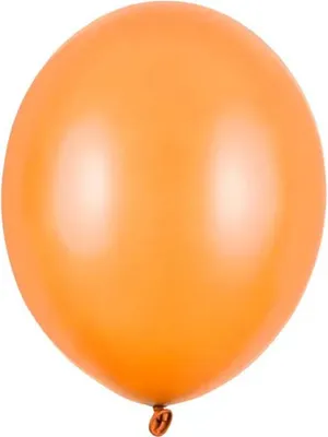 Produktbild von 50 Stk. Luftballon Ø30cm "Uni Metallic" | Orange/Mandarine