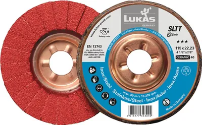 Obrázok produktu pre Kruhová podložka SLTT Ceramic, priemer 115 mm, hrúbka 40 mm, nerezová oceľ/oceľ CO LUKAS