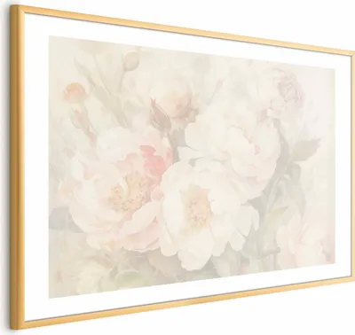 Produktbild von Posterpapier Poster - Peonies in the Mist 60x40 cm Blumen b-H-10040-ao-a
