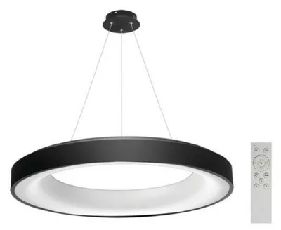 Produktbild von AZzardo LED-Pendelleuchte Sovana, 80° CCT, schwarz, dimmbar, AZ3449, 80 W, 4000 lm, 2700–6500 K, IP20, 78 cm, schwarz
