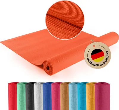 Produktbild von #DoYourYoga Fitnessmatte Kirana Yogamatte dünn Gymnastikmatte Laufband Sportgeräte Unterlage Pilates Workout Trittschalldämmend rutschfest & Robust