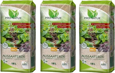 Produktbild von Pro Natur  Aussaaterde 3 x 18 L