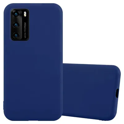 Produktbild von Cadorabo Hülle für Huawei P40 Schutzhülle in Blau Handyhülle TPU Silikon Etui Case Cover