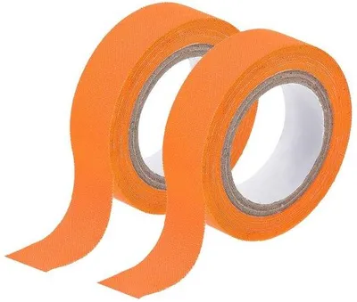 Immagine prodotto di Nastro decorativo rosso-arancio, 2 rotoli, fluorescente