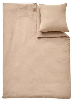 Zdjęcie produktu dla Alavya Home Pościel Dziecięca 2-Częściowa Brązowa 135x100 cm – Komplet Pościeli z Poszewką na Poduszkę