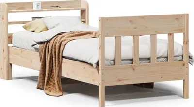 Obrázek produktu pro vidaXL Postel z masivu bez matrace 75x190 cm borovice