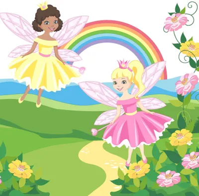 Produktbild von 20 Servietten Princess Fairy - Feen am Regenbogen 33x33cm