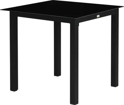 Produktbild von Gartentisch Outdoor-Tisch Outdoor-Loungetisch, wetterbeständig, 80 x 80 x 74 cm, Schwarz