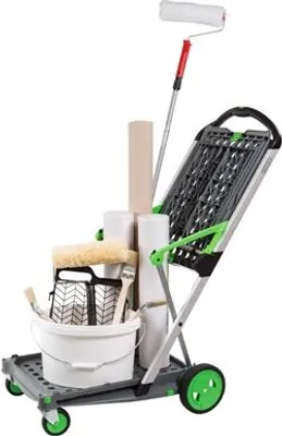Produktbild von CLAX Trolley, grün Tragkraft: 60 KG Inklusive Klappbox Klappbar