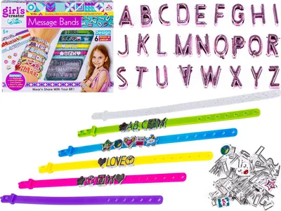 Produktbild von Set zur Herstellung von Buchstabenarmbändern