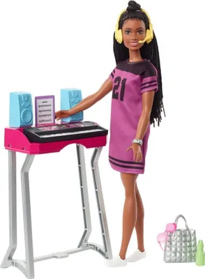 Zdjęcie produktu dla Barbie "Oczyść scenę dla wielkich marzeń" - lalka Brooklyn i zestaw do zabawy w studio muzyczne