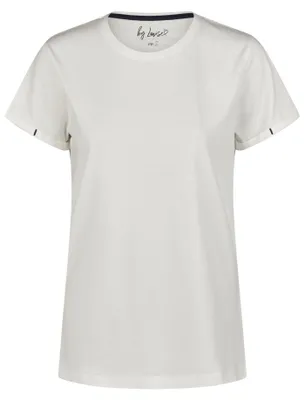 Produktbild von by Louise Damen-T-Shirt Nackendruck wollweiß S