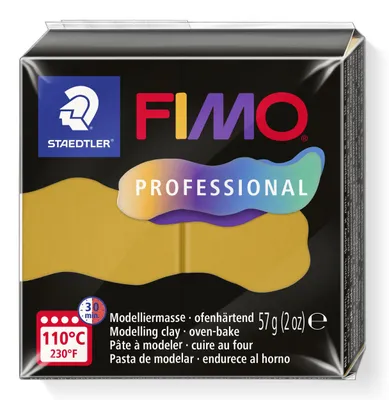 Produktbild von STAEDTLER FIMO professional 8040 ofenhärtende Modelliermasse Einzelprodukt, 57g, ocker