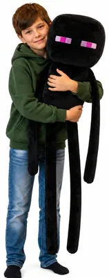Produktbild von Große XXL Plüschtiere – kompatibel mit Stitch, Sonic, Spider-Man,Sesamstraße, Grinch, Minecraft & mehr Original Lizenz 70-120cm (Enderman 65cm)